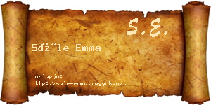 Süle Emma névjegykártya